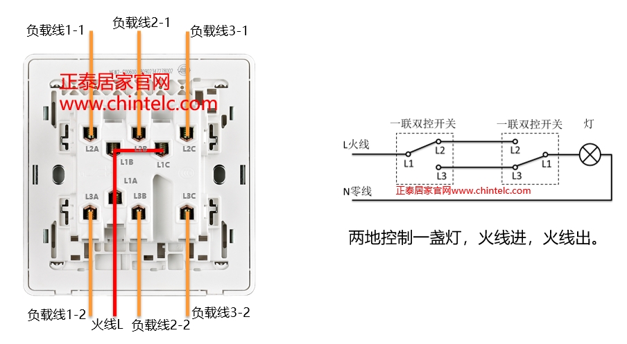 雙控開關接線圖-三聯(lián)雙控開關 雙控開關接線圖-三聯(lián)雙控開關